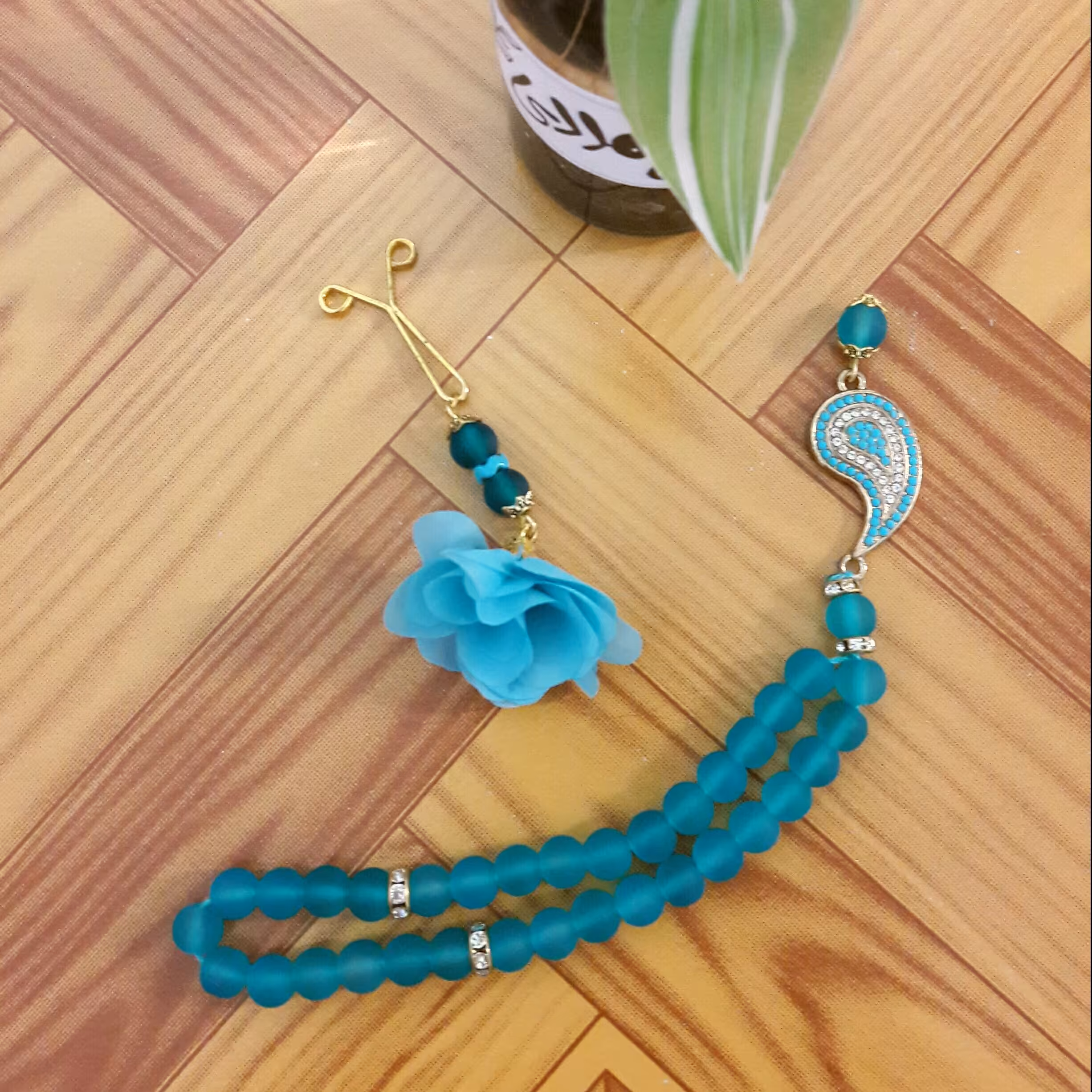 ست تسبیح 33 تایی و گیره روسری اونیکس 02