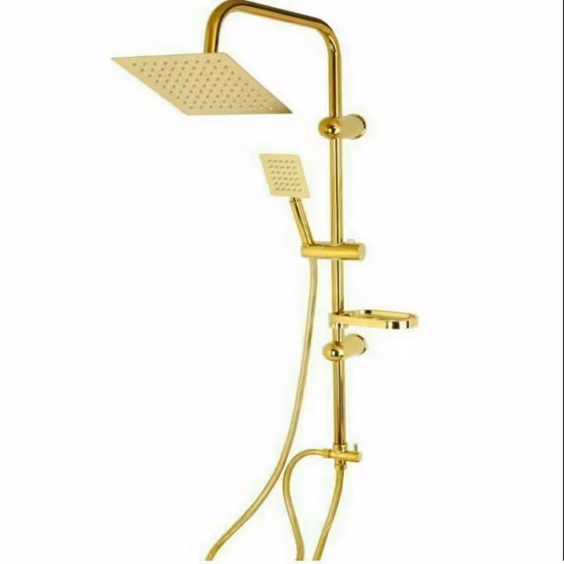 علم دوش حمام دوکاره طلایی ارسال پس کرایه