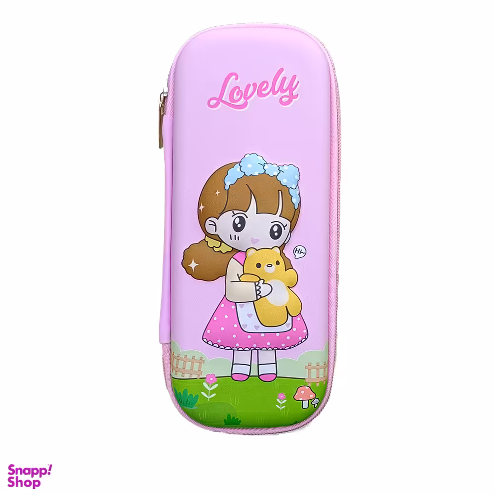 جامدادی مدل تبلتی برجسته طرح دختر کوچولو کد 2401