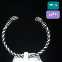 دستبند نقره مردانه کد 77 پالهنگ نقره مردانه عیار عالی کیفیت بی نظیر وزن حدود 40 گرم فری سایز پالهنگ کله ماری و شیک 
