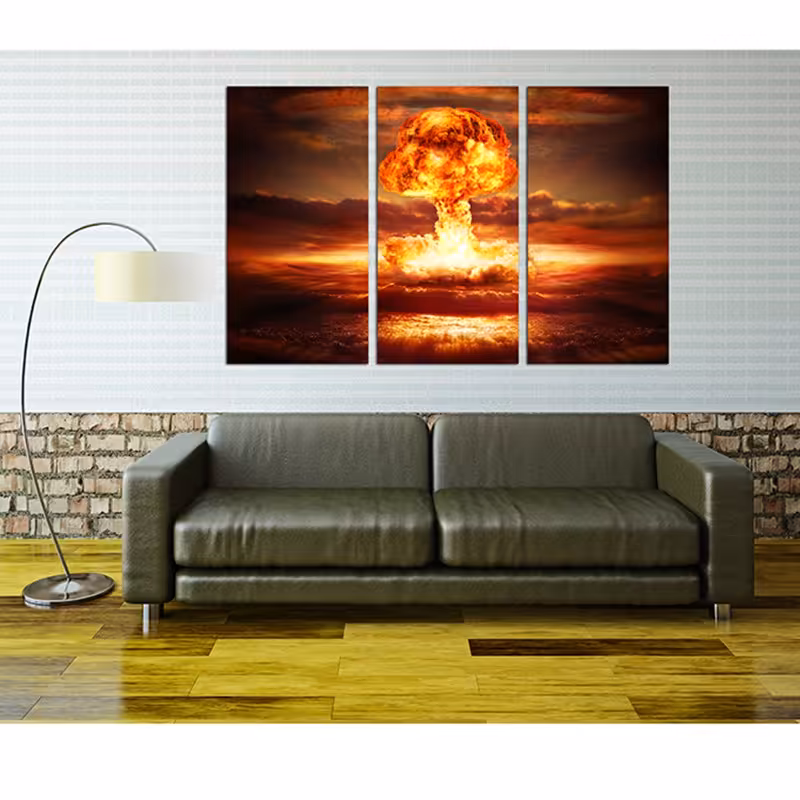 تابلو شاسی دکوراتیو آریکان کد TA1013 سایز 90x60