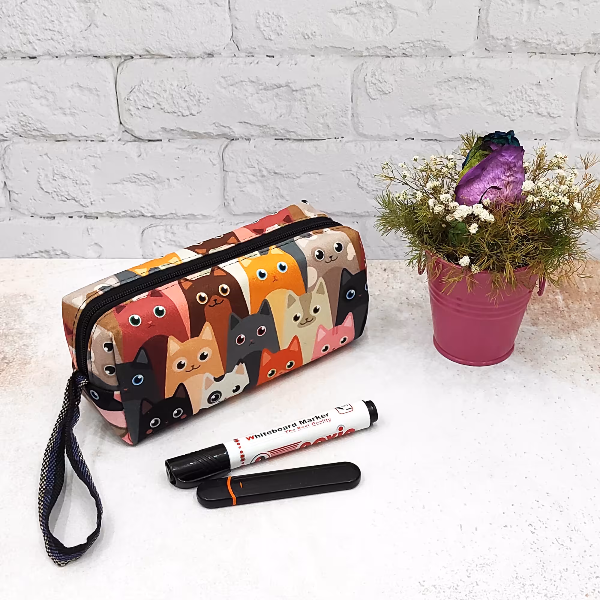 جامدادی مخمل اعلا سایز 20در 7در 9 سانتی نتر