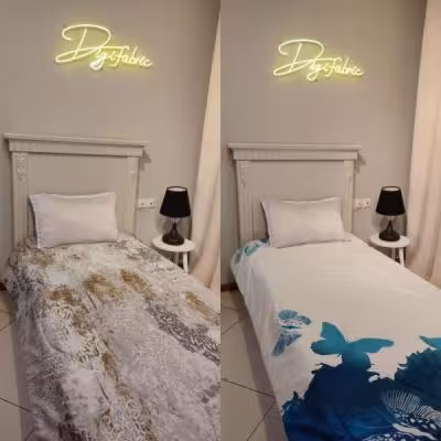 لحاف یک نفره طرح پروانه و پتینه