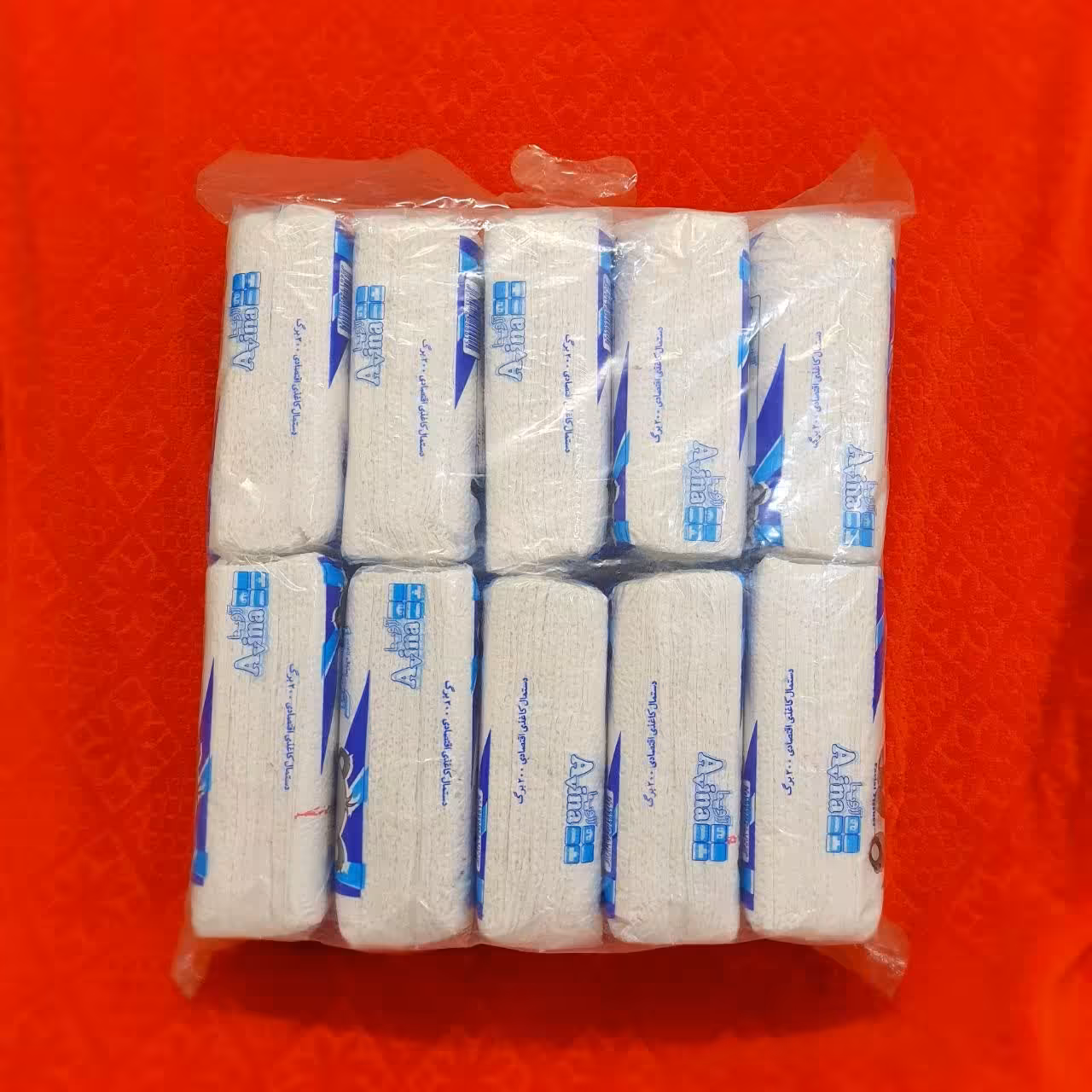 دستمال کاغذی اقتصادی پک 10 عددی 