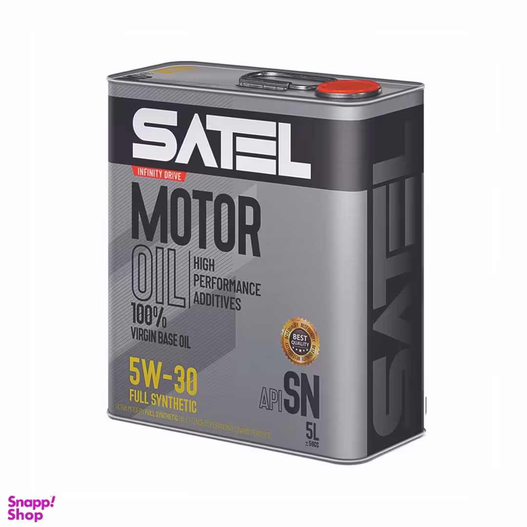 روغن موتور خودرو ساتل مدل 5W-30 SN حجم 5 لیتر