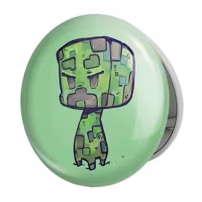 آینه جیبی خندالو طرح بازی ماینکرافت Minecraft مدل تاشو کد 23260