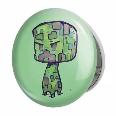 آینه جیبی خندالو طرح بازی ماینکرافت Minecraft مدل تاشو کد 23260