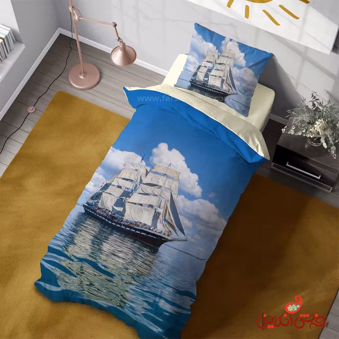 روتختی سه بعدی طرح کشتی بادبانی کد 3090