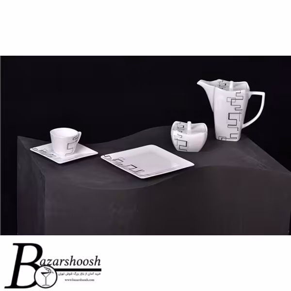 سرویس چینی غذاخوری 133پارچه تقدیس طرح دربن 18نفره فلت