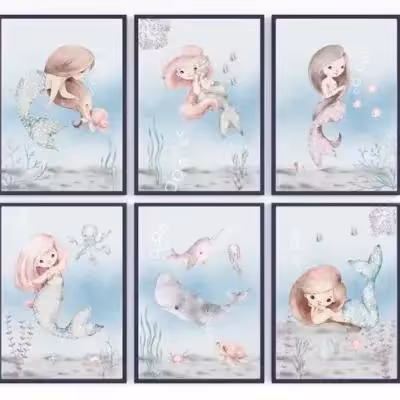 قاب شش تکه طرح پری کوچولو