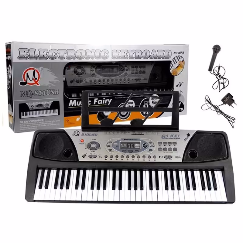 بازی آموزشی مدل ارگ کد MQ-810 میکروفن آداپتور