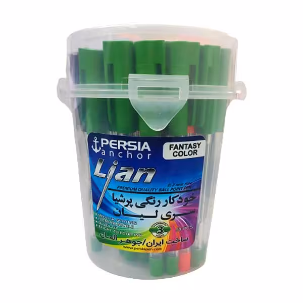 خودکار پرشیا مدل رنگی کد 1010 بسته 50 عددی