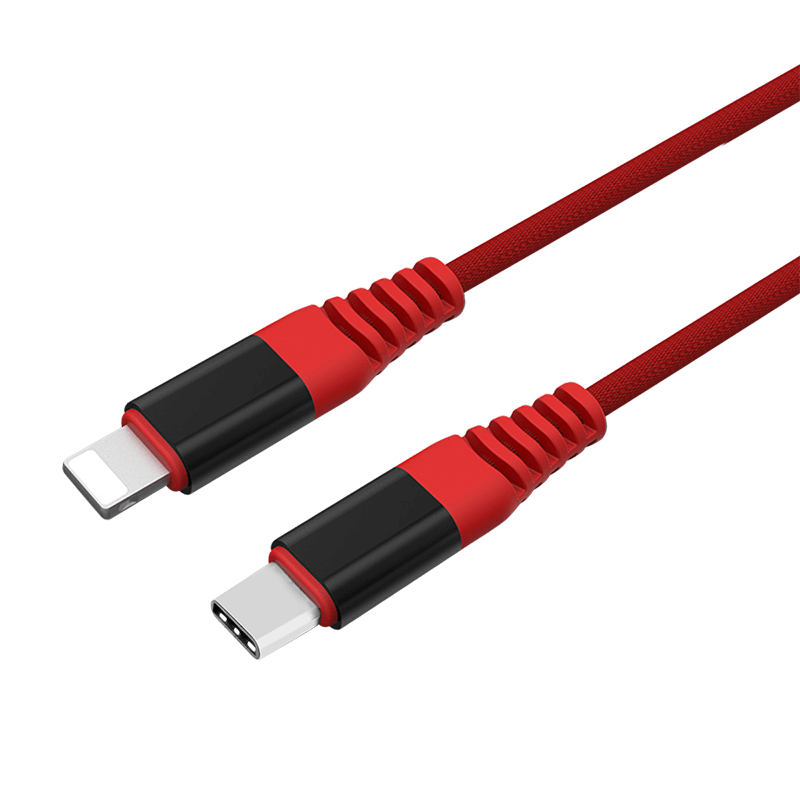 کابل تبدیل USB-C به لایتنینگ قرمز یونیتک مدل Y-C4048RD طول 1 متر