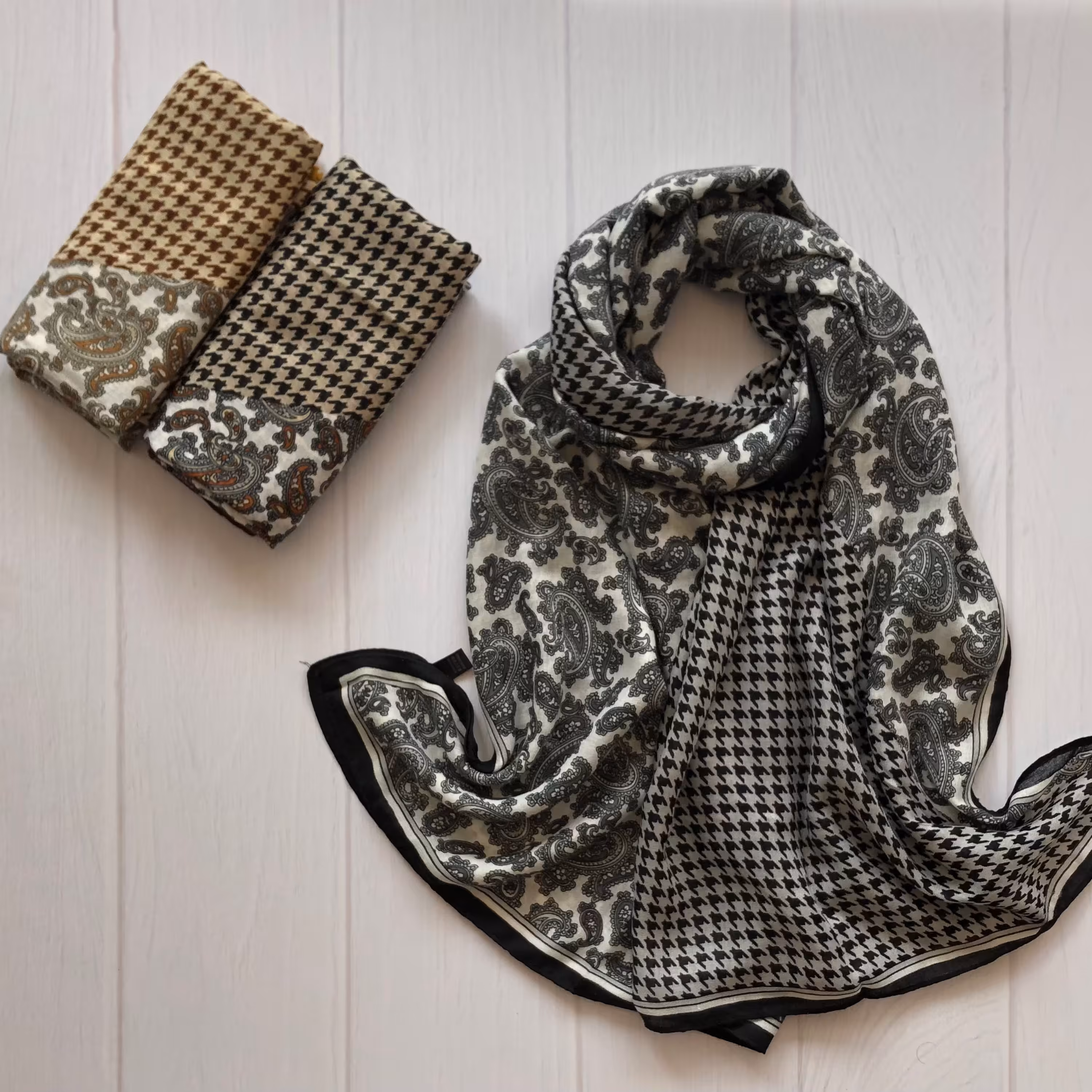 شال نخ پنبه پیچازی