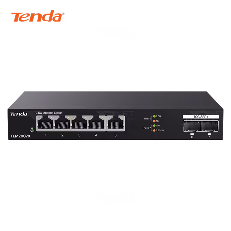 سوئیچ شبکه 8 پورت 2.5G تندا مدل TEM2010X