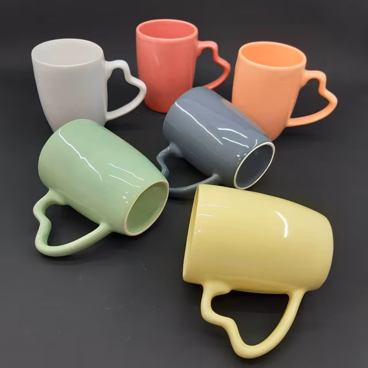 لیوان دسته قلبی سرامیکی تک جعبه یک عددی باارسال رایگان