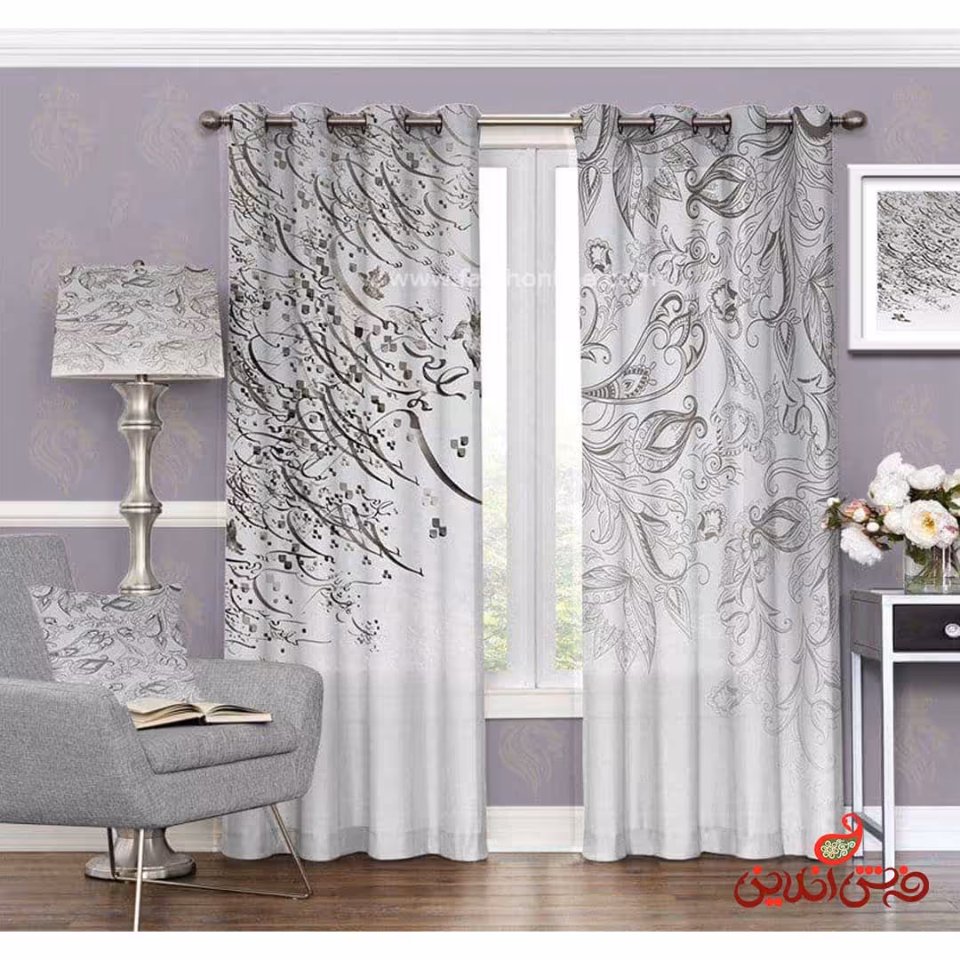 پرده 2 عددی  نستعلیق سنتی کد 3652