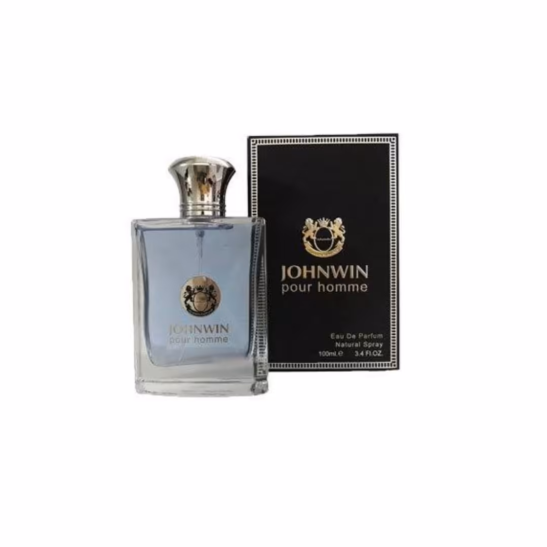 عطر ادکلن ورساچه پور هوم مردانه جانوین مدل پور هوم (Johnwin Versace Pour Homme) حجم 100 میل