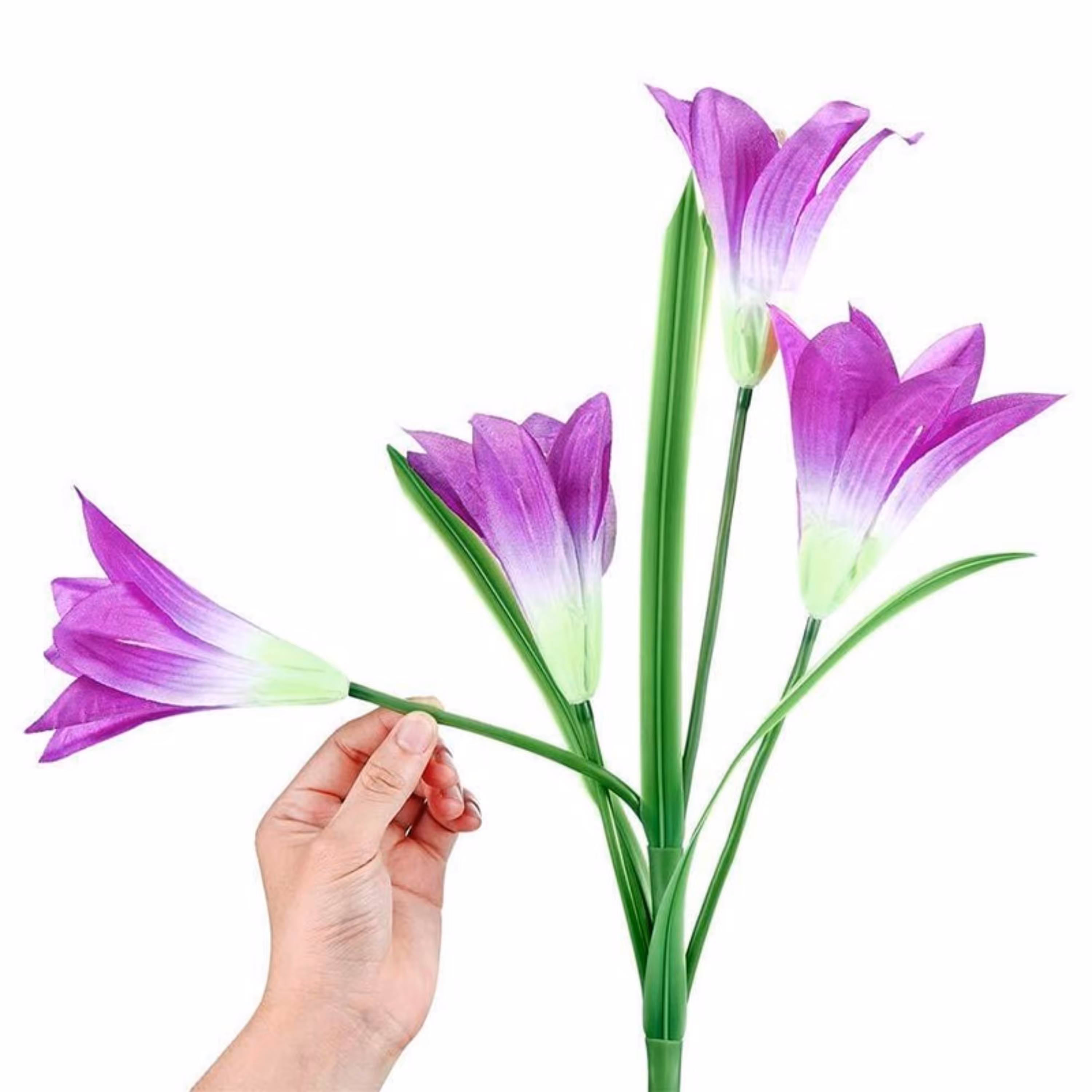 چراغ خورشیدی طرح چهار گل کد RGB22