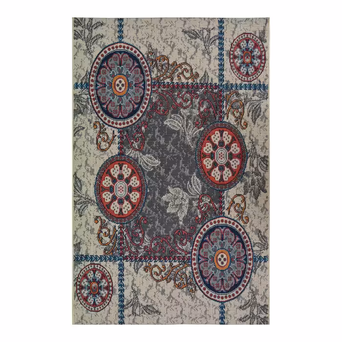 گلیم  (1.5-1)  طرح فلک   - در سایزهای مختلف (ارسال پس کرایه)