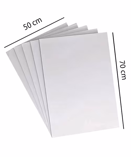 مقوا  دورو سفید سایز  70*50