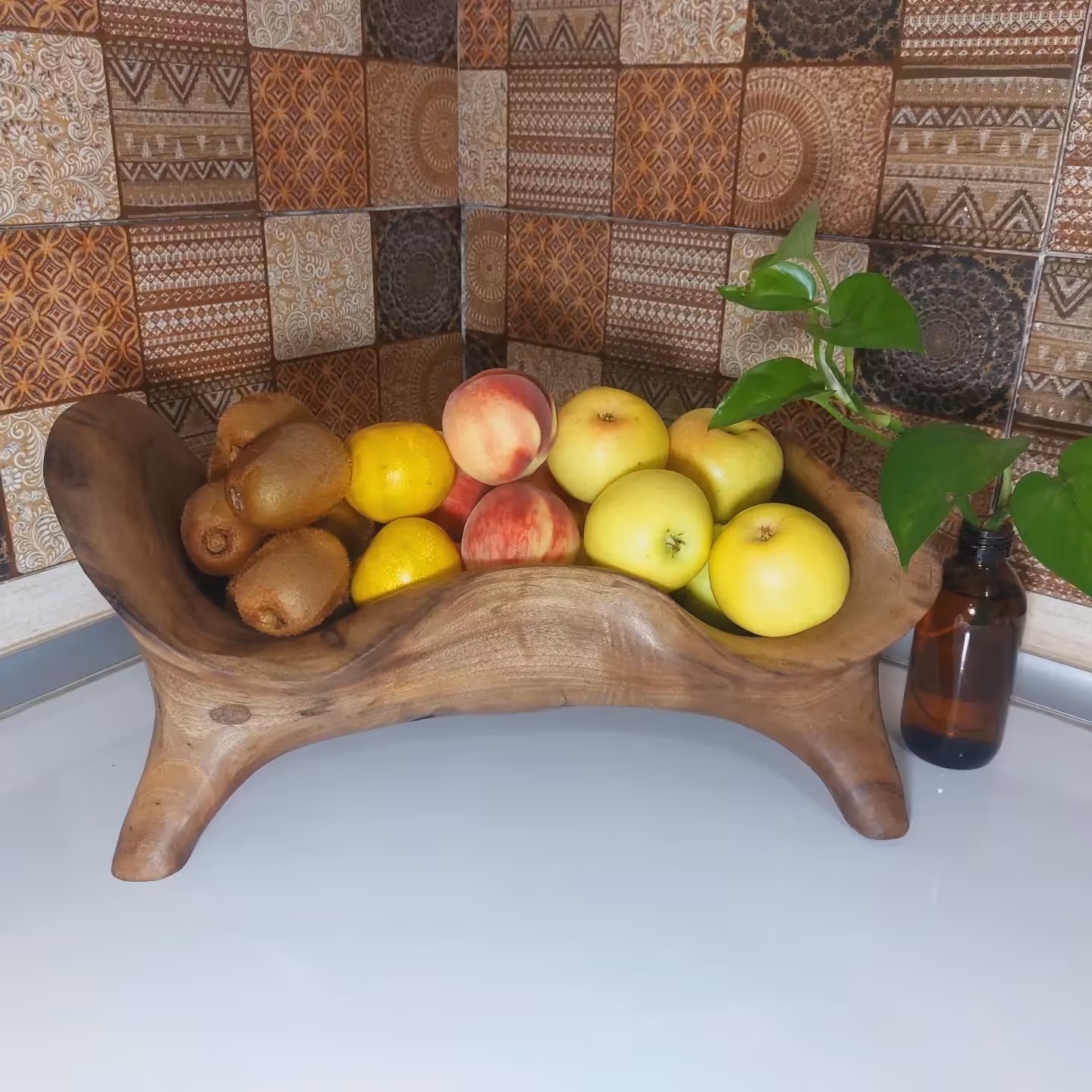 ظرف چوبی دسته دار