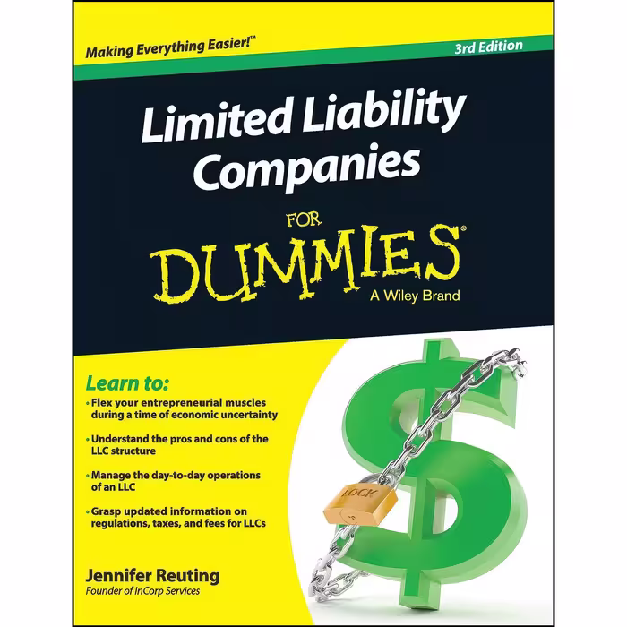 کتاب زبان اصلی Limited Liability Companies For Dummies اثر Jennifer Reuting