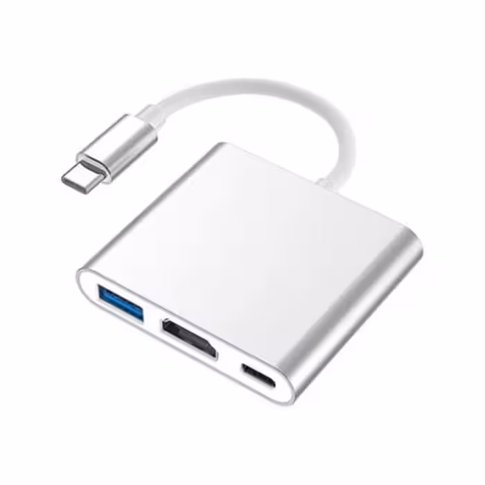 تبدیل Type C به HDMI و Type C و USB 3.0 کی نت K-COUC30HU