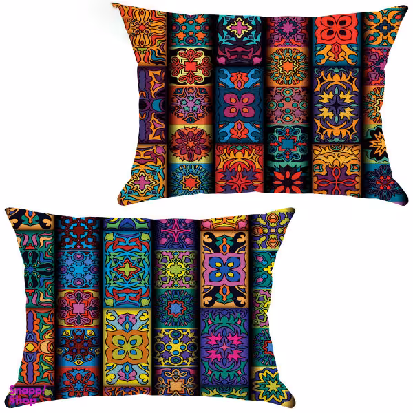 کوسن مدل R21-10525-526 مجموعه 2 عددی چند رنگ