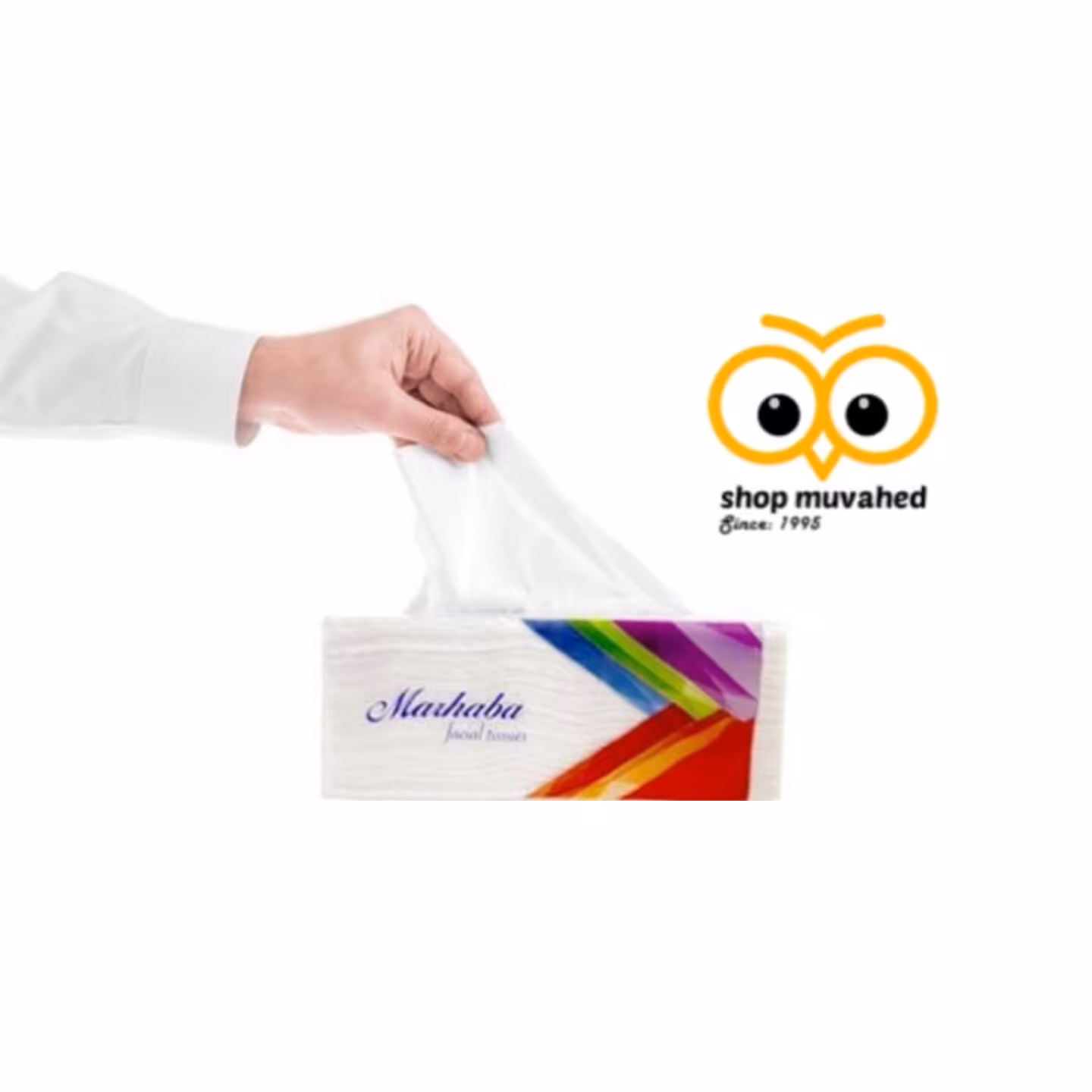 دستمال کاغذی اقتصادی مرحبا نرم(پک10 عددی 200برگ-100برگ دولا نرم) 