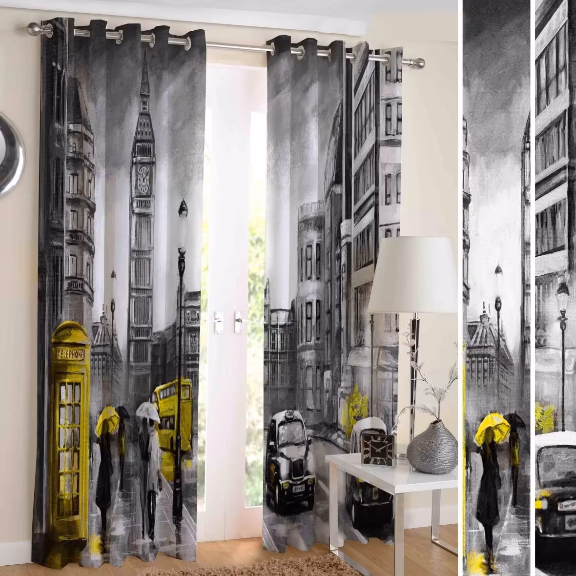 پرده چاپی  پانچ  طرح   نقاشی و منظره   کد 1685