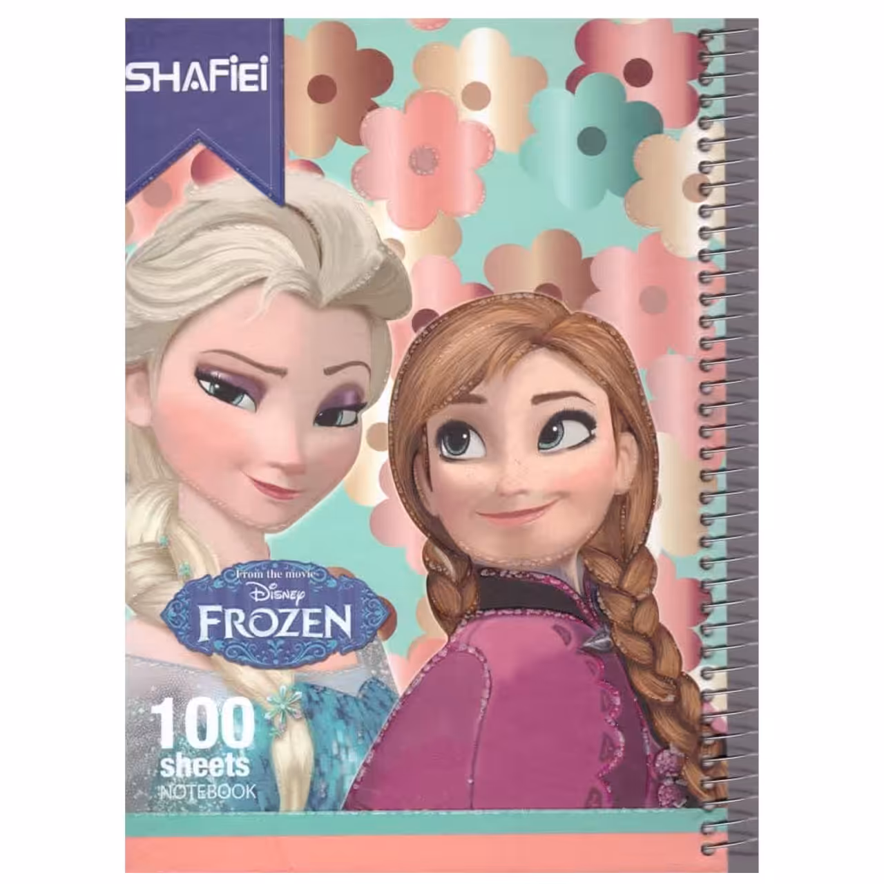 دفتر مشق 100 برگ شفیعی طرح السا و انا کد 51 (تک فنر )
