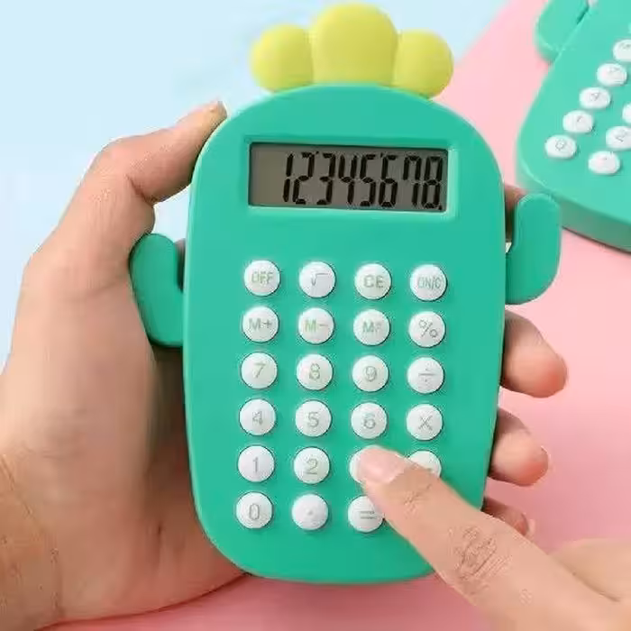 ماشین حساب فانتزی طرح کاکتوس