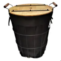 سبدلباس چوب و فلز