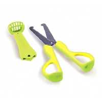 قیچی سه کاره غذا کیدزمی سبز Kidsme 3-in-1 Food Scissors