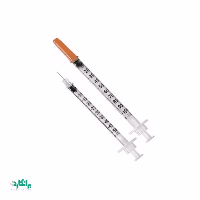 سرنگ انسولین سرسوزن متصل یک میلی‌لیتر حلما طب-Helmateb