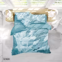 ست رو تختی چاپی 6 تیکه کالیفرنیا دو نفره   کد1424