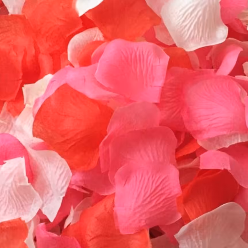 گلبرگ گل رز پارچه ای (144تا گلبرگ گل رز در رنگبندی کامل) 