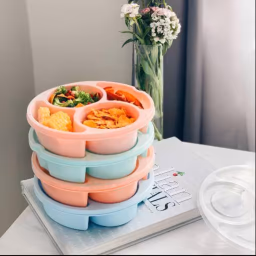 ظرف چاشت 4خانه گرد پرستیژ