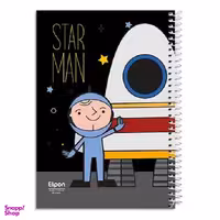 دفتر 60 برگ وزیری سیمی فانتزی طرح 1313 الیپون (Elipon) کد 2231313