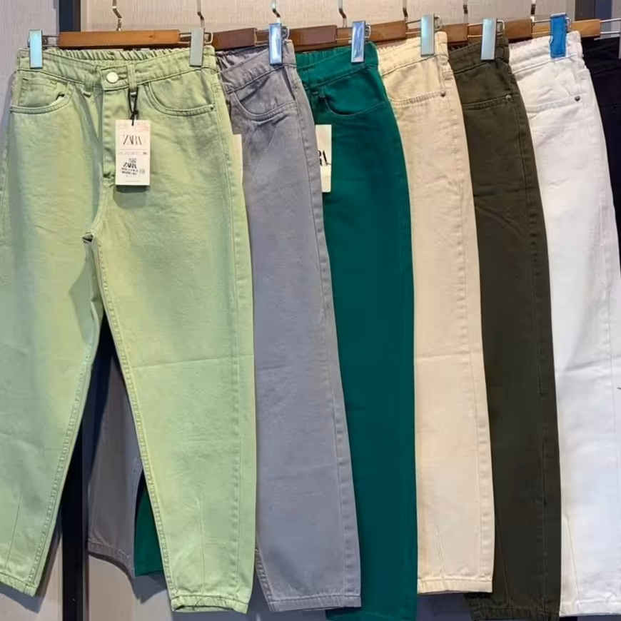 شلوار مام کتان زنانه سایز38تا46