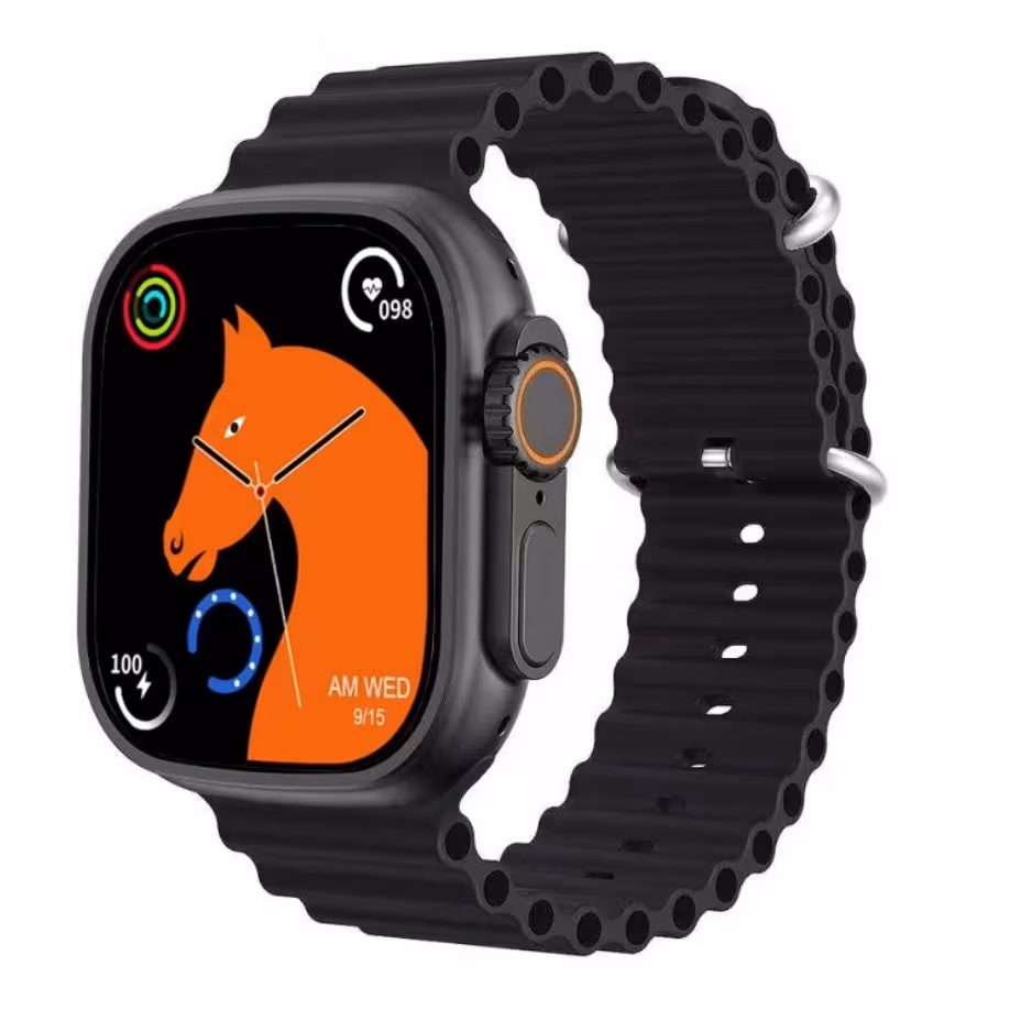 ساعت هوشمند طرح اپل واچ مدل T900 ultra اصلی سری 8 اولترا رنگ مشکی