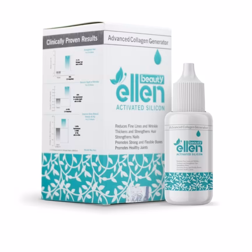 قطره طبیعی حاوی سیلیس 30 میل محرک تولید کلاژن در بدن استحکام بخش پوست و مو 