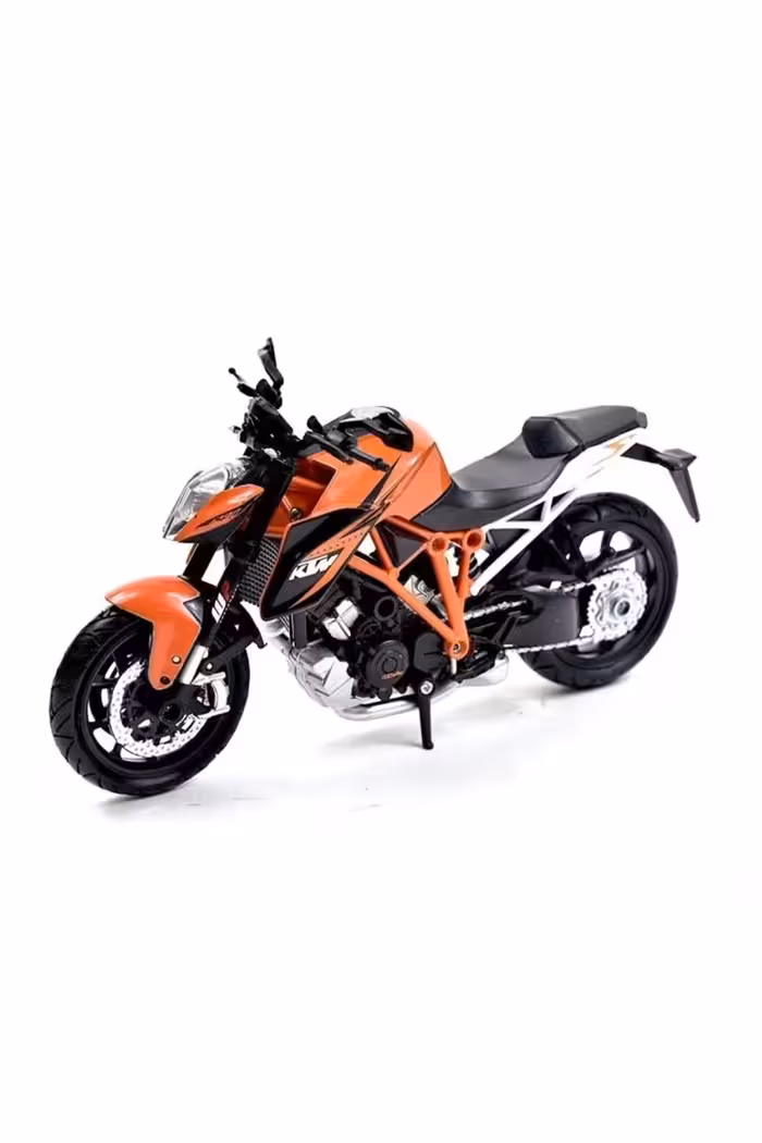 اسباب بازی های آموزشی دخترانه و پسرانه بچگانه کودک 1:12 KTM 1290 موتور سیکلت مدل سوپر دوک R Finetoo