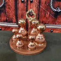 ست نمکدان وسماق دان مسی