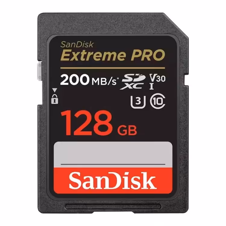 کارت حافظه سندیسک SANDISK EXTREME PRO SDHC 128GB 200MB/s