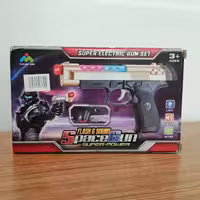 تفنگ و کلت اسباب بازی وارداتی موزیکال و باطری خور   