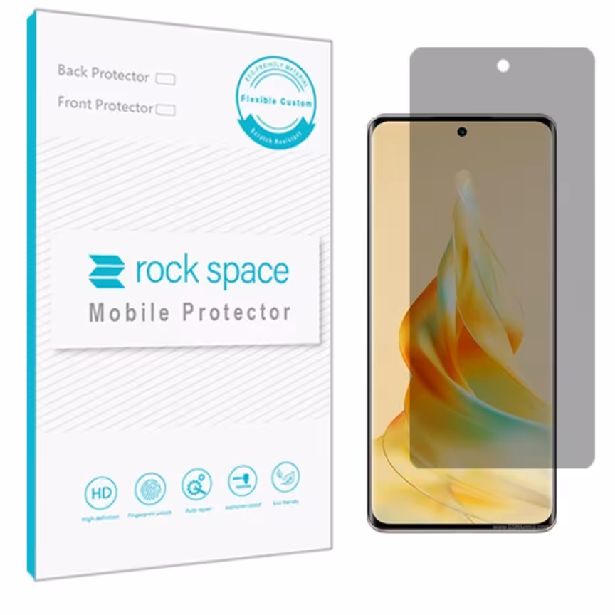 گلس پرایوسی (حریم شخصی)نانو و ضد ضربه گوشی اوپو Reno8 T 5G  برند راک اسپیس