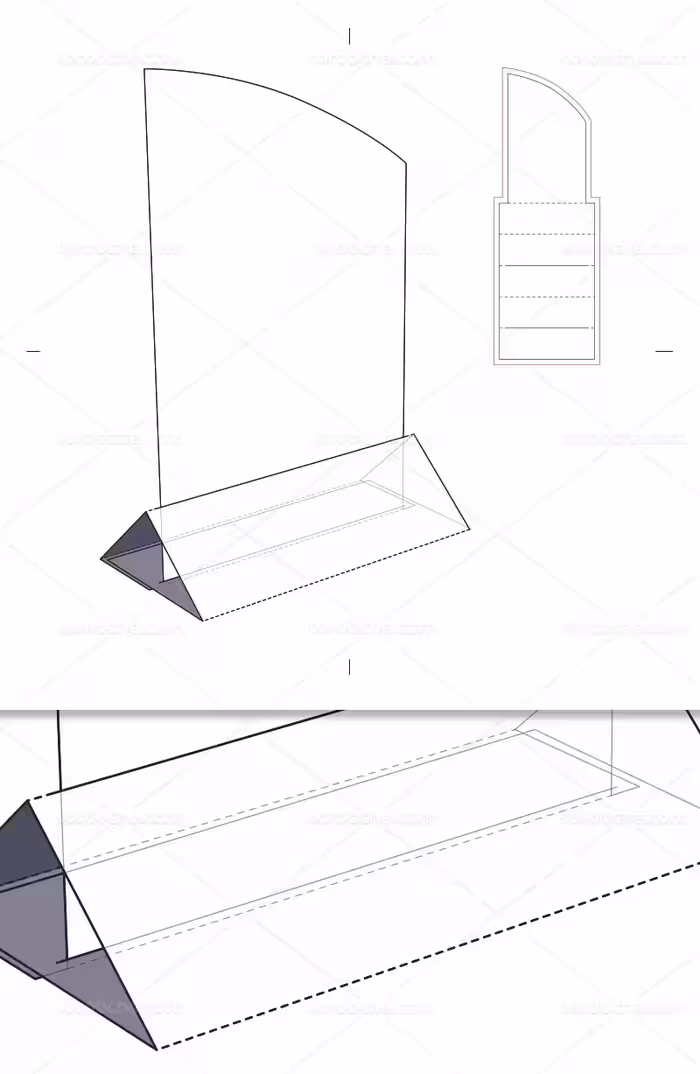 وکتور طرح گسترده استند | گرافیک با طعم تربچه