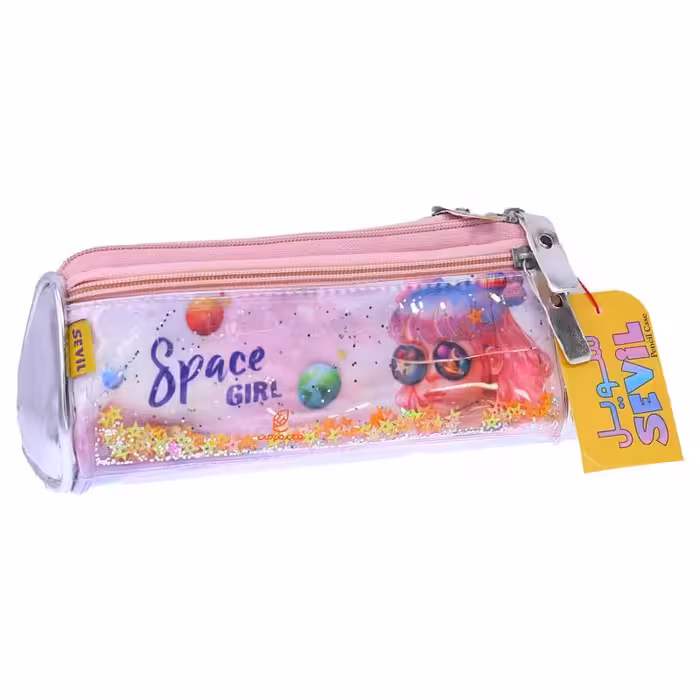 جامدادی آکواریومی 3065 طرح دختر و سیاره زمین سویل SEVIL